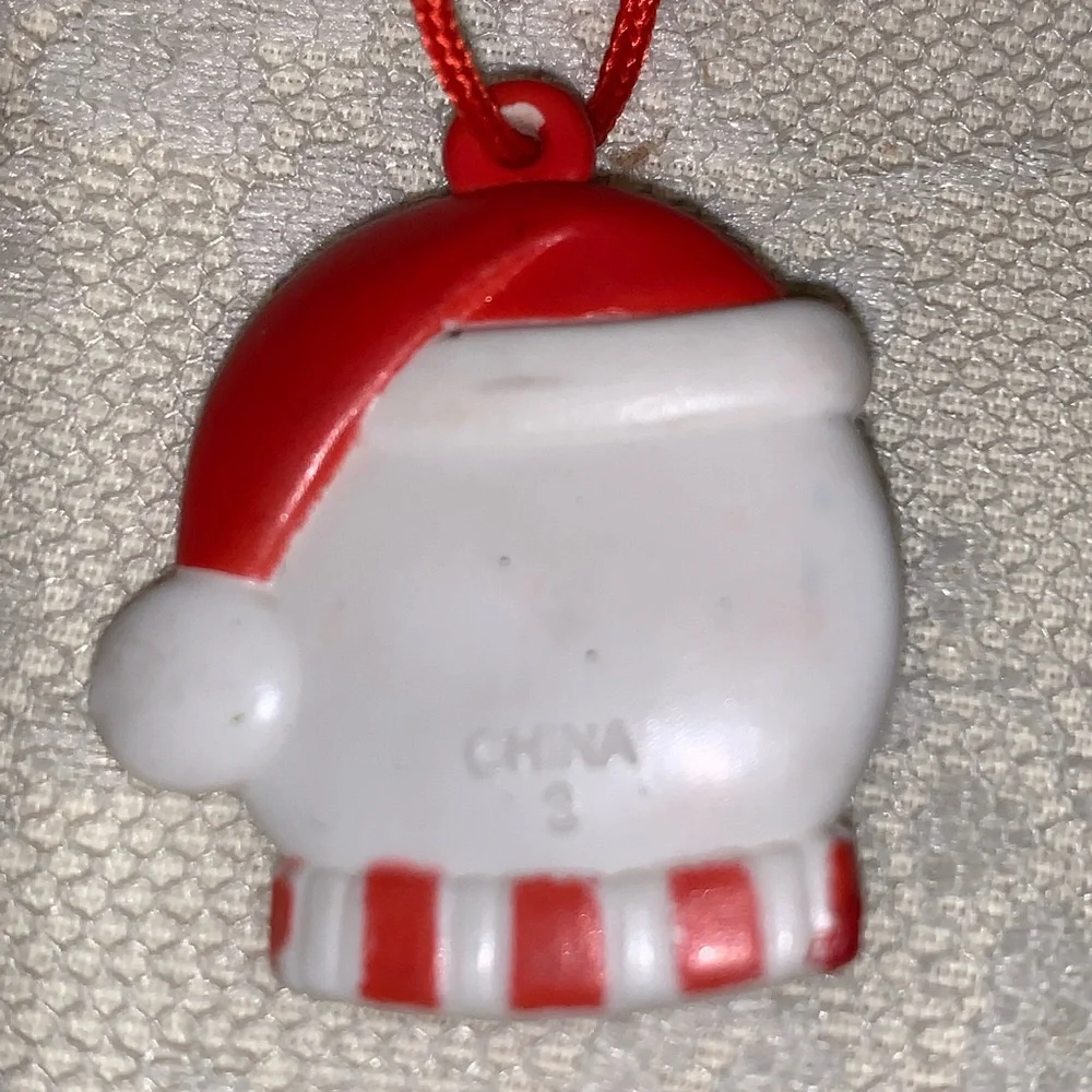 Koolaide looking Santa Necklace one inch rubber pendant